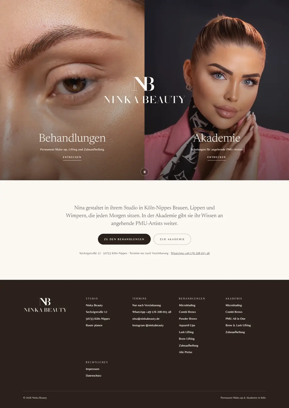 Ninka Beauty, Ansicht am PC